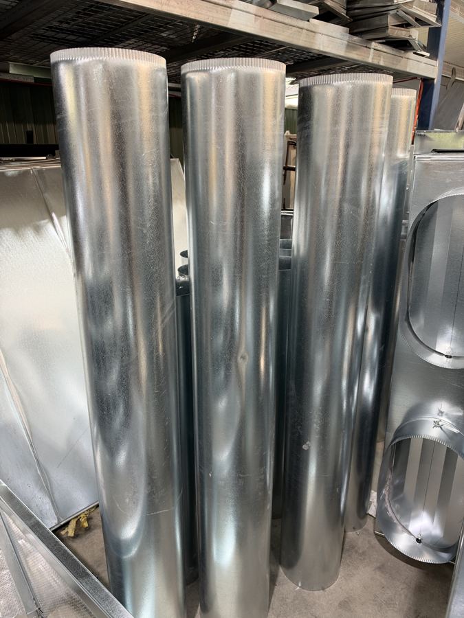 Lengths of round duct
